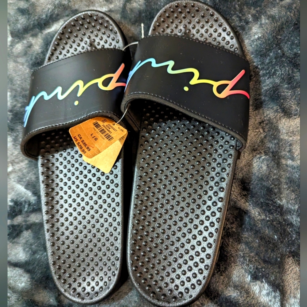 NWT VS Pink slides size Large